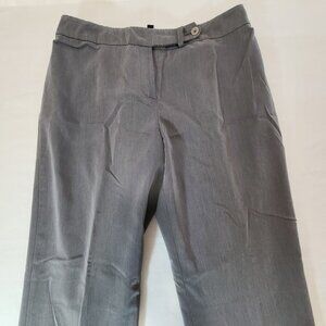 Jones New York Signature Gray Career Pants Size 6P Petite Lined Straight Leg